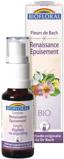 Spray Renaissance Epuisement - Complexe n°18 aux Fleurs de Bach Bio - Biofloral