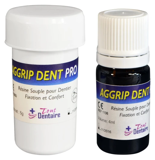 AGGRIPDENT PRO - Fixer votre dentier sans Colle Dentaire pendant 12 mois !