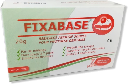 FIXABASE Rebasage Dentaire Adhésif - NOUVEAU