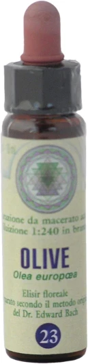 Olive n° 23 Fleur de Bach farmaflor, 1 Flacon Comtpe Gouttes 10ml - Made in Italy