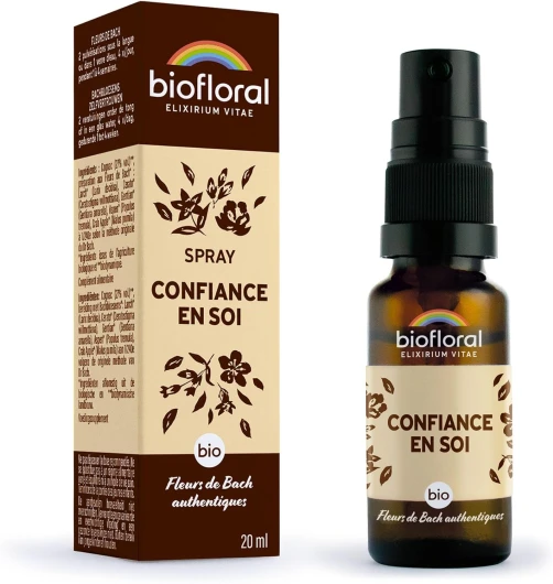 BIOFLORAL - Confiance en Soi - BIO - Confiance Intérieure - Fleurs de Bach Authentiques - Spray 20 ML 20 ml Confiance En Soi