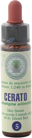 Cerato n° 5 Fleur de Bach farmaflor, 1 Flacon Comtpe Gouttes 10ml - Made in Italy