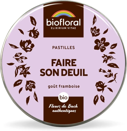 BIOFLORAL - Faire son Deuil - BIO - 165 Pastilles - Paix Intérieure - Fleurs de Bach Authentiques 165 Pastilles Faire Son Deuil